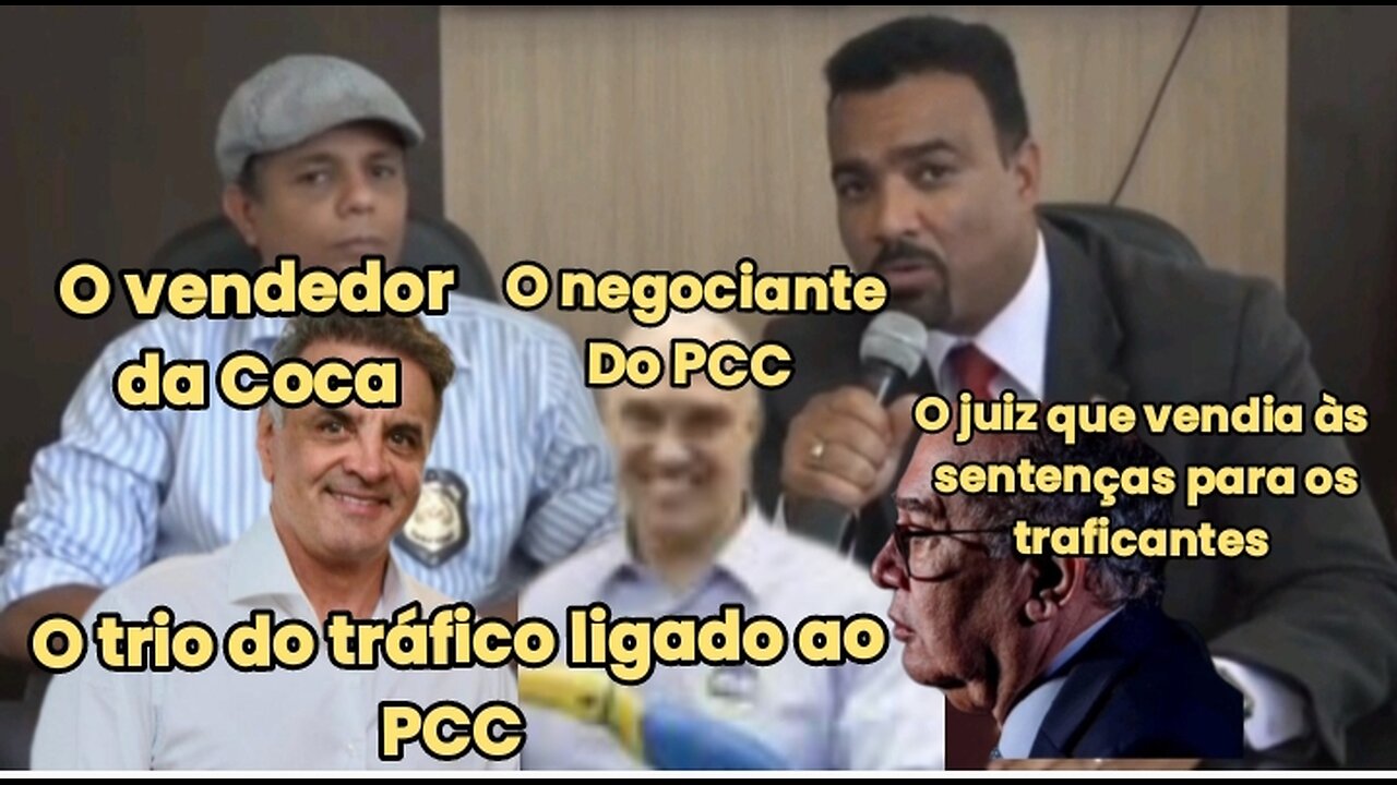 O trio do PCC: O Nazista de Moraes negociava a droga com o PCC, Aécio Neves destribuia e vendia Gilmar Mendes soltava os traficantes vendo sentenças.
