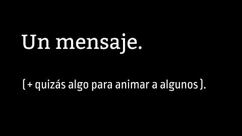 ALGUNAS ADVERTENCIAS Y LA TRANSICIÓN