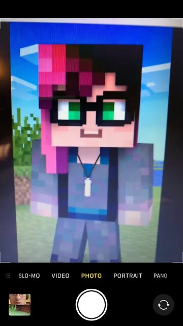 I created a photo of my discord admin Mormon in Minecraft