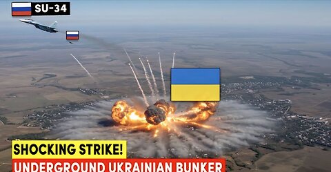 Shocking Strike! Russia Uses FAB-3000 to Level Underground Ukrainian Bunker