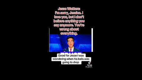 Jesse Waters Tells Jessica Tarlov, Democratic Political Stratagist, He Doesn’t Believe Her