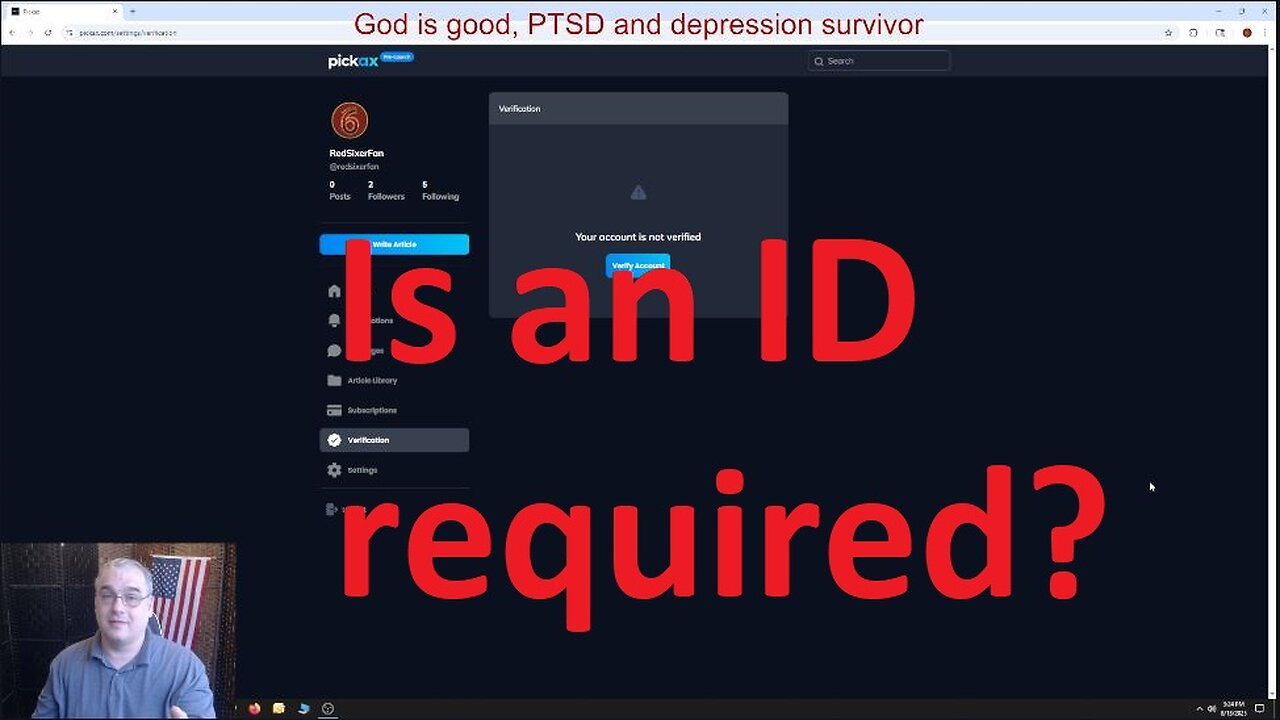 Does Pickax require a driver's license upload or not?