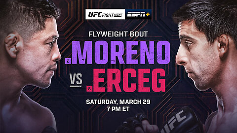 UFC FIGHT NIGHT MORENO VS ERCEG LIVE 3/29/25 #ufc #mma #fight #live