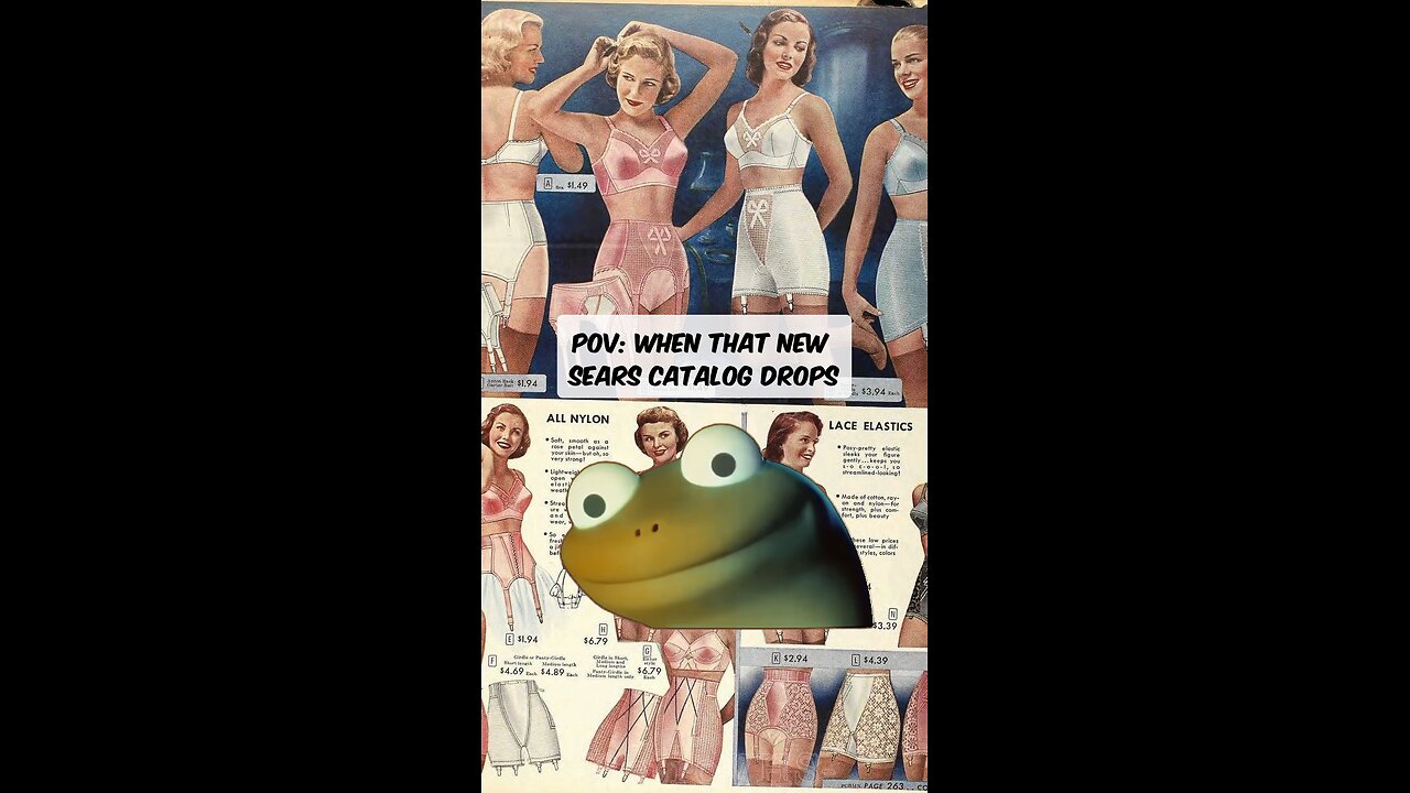 Nothing beats a Sears catalog! | Lizard Short