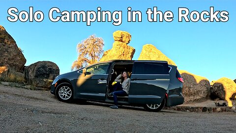 City of Rocks: Trying to Park Before Dark, Solo Car Camping & Road Trip Fitness
