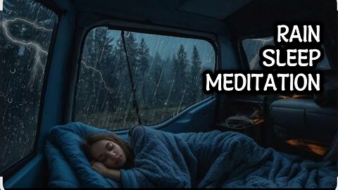 RAIN SLEEP MEDITATION | RELAXING BACKGROUND MUSIC | STRESS RELIEF SLEEP MUSIC