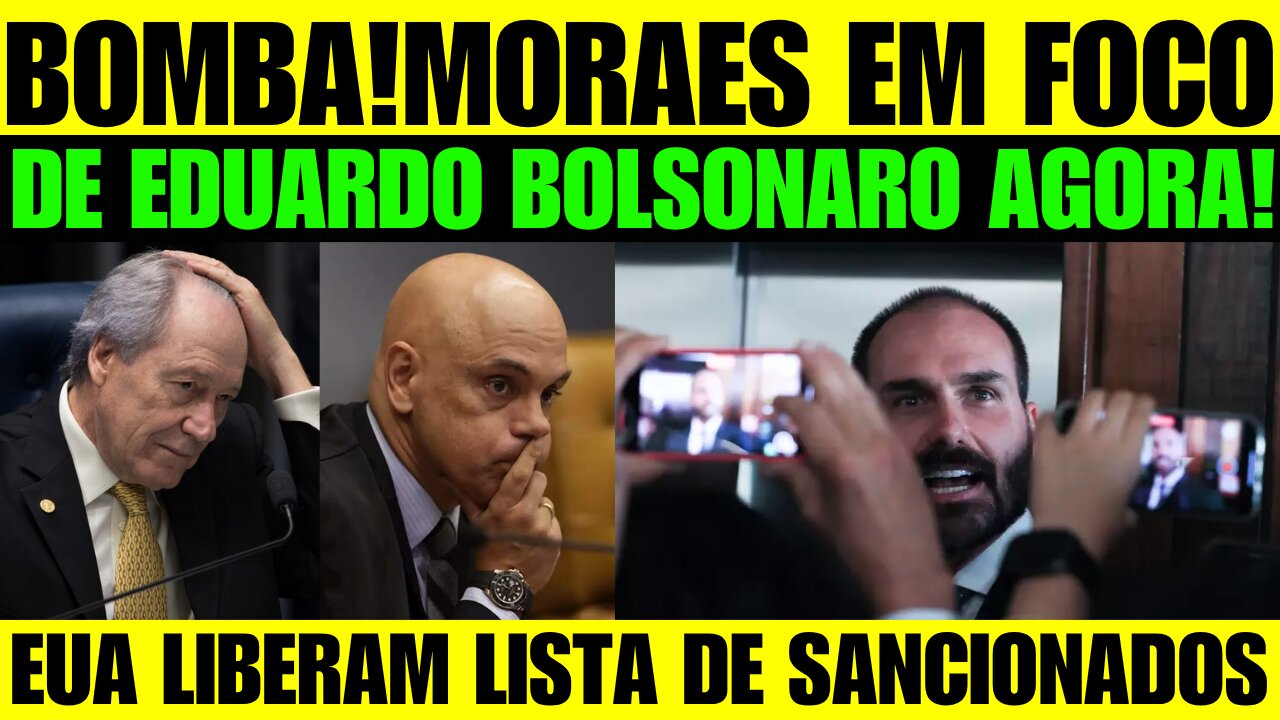 🔥🚨 BOMBA! A perseguição a Eduardo e o aviso prévio dos EUA para cancelar visto de Moraes