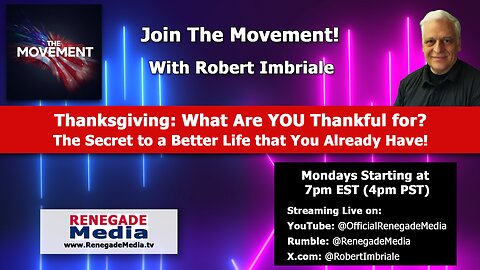 Thanksgiving Week Special! The REAL Power of this Holiday!