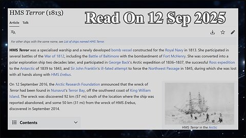 HMS Terror (1813) - 12 September 2025