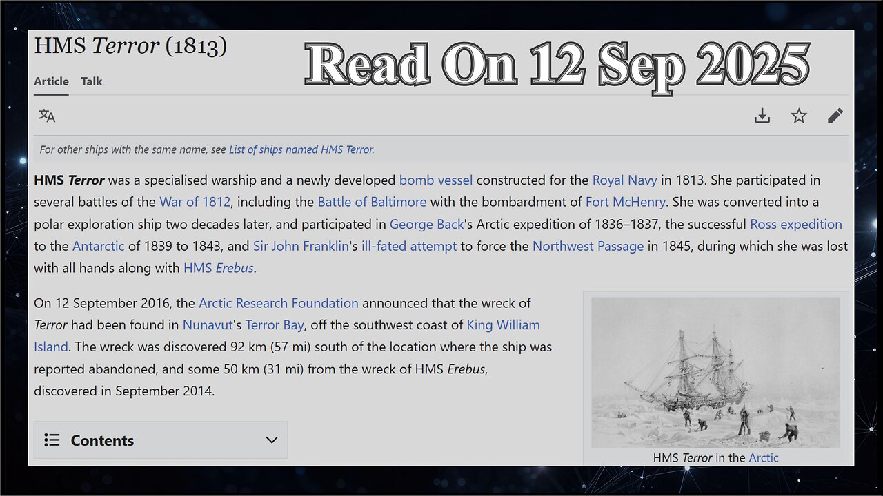 HMS Terror (1813) - 12 September 2025