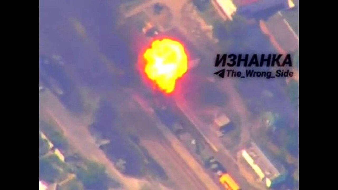 ტელეგრამი. რუსული ისკანდერით უკრაინული სამხედრო სარკინიგზო ეშელონის განადგურება. 13. 07. 2024