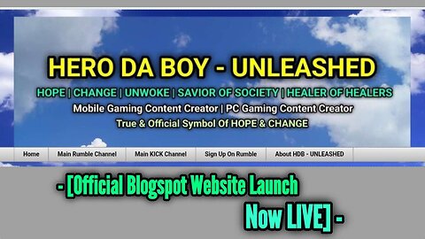 Official BlogSpot Website Now LIVE