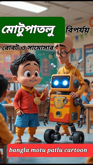 মোটু পাতলু রোবট ও সামোসার বিপর্যয়! |Motlu Patlu Style Funny Robot Cartoon