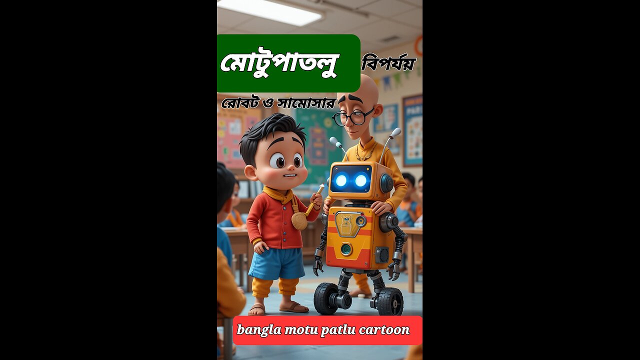 মোটু পাতলু রোবট ও সামোসার বিপর্যয়! |Motlu Patlu Style Funny Robot Cartoon