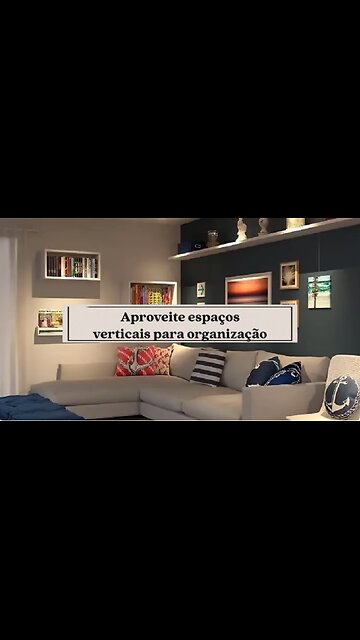 Como Utilizar o Espaço Vertical para Organizar sua Sala Pequena #shorts #sala #organização