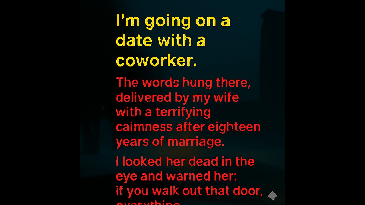 “I’m Going On A DATE With A COWORKER”… STBXW Said but WHAT Gave Her Such BOLDNESS?