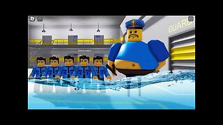 Escaping from a WATER BARRY'S PRISON RUN! And BECAME a LOT OF POLICE PLAYERS