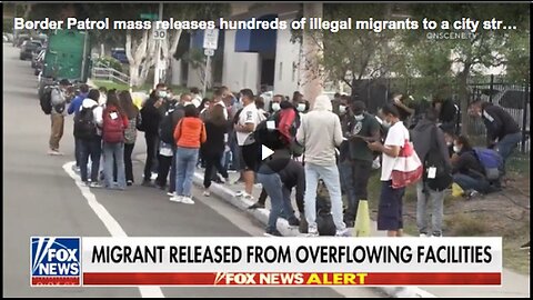 "Hundreds of Illegal Migrants Released on San Diego City Street by Patrol"