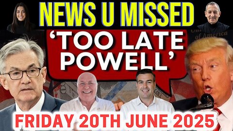 CHARLIE WARD DAILY NEWS WITH CHARLIE WARD & PAUL BROOKER FRIDAY 20TH JUNE 2025