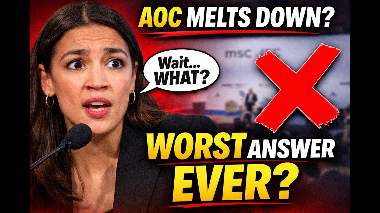 The Gift of AOC: Cortes Gives Worst Ever Answer at Munich Conference