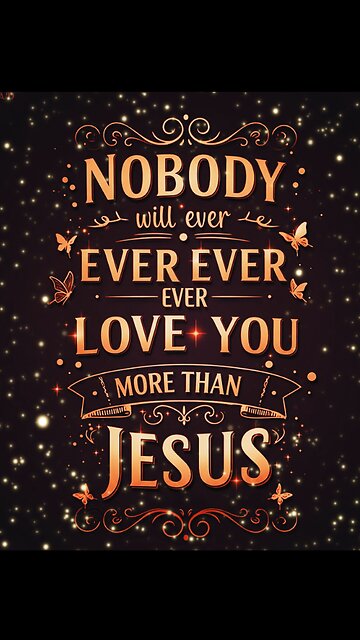 🚨Breaking News - Jesus ❤️ You First! 🥰