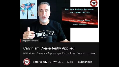 The Consistant Calvinist Admits His Systematics Logical End