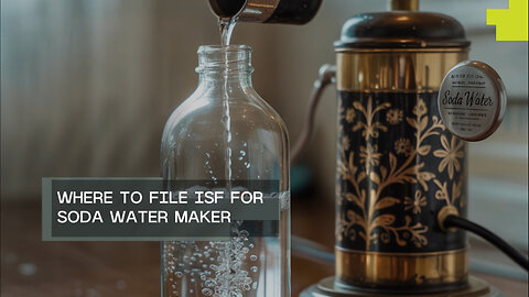 Where To File ISF For Soda Water Maker