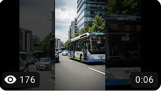 BYD Citybus Driving On The Road In Main Land China Grok Ai