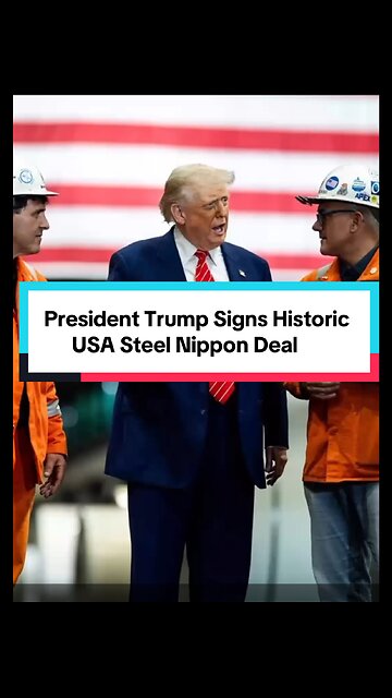 President Trump Signs Historic USA Steel Nippon Deal