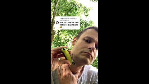 Wie oft lädst du diesen Rasierer auf? 🙂🪒