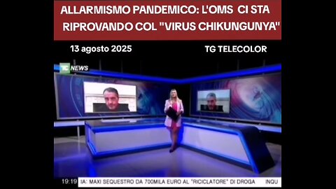ALLARMISMO PANDEMICO: <<L'OMS HA LANCIATO L'ALLARME SUL "VIRUS" CHIKUNGUNYA DI CUI SONO GIÀ PRONTI DUE VACCINI>> 13/8/2025