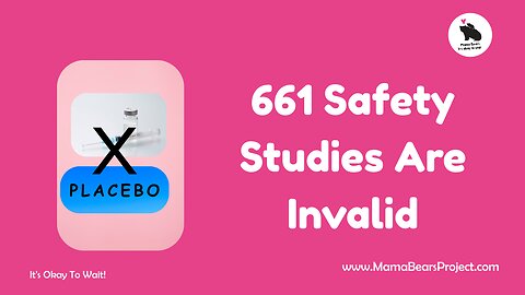 Zero Safety Studies Proving Vaccines Are Safe