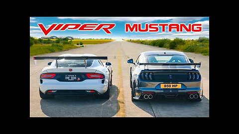 TUNED Dodge Viper v Ford Mustang_ DRAG RACE