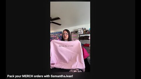 2-1-2025 SamanthaJean Pack YOUR Merch Orders with SamanthaJean!