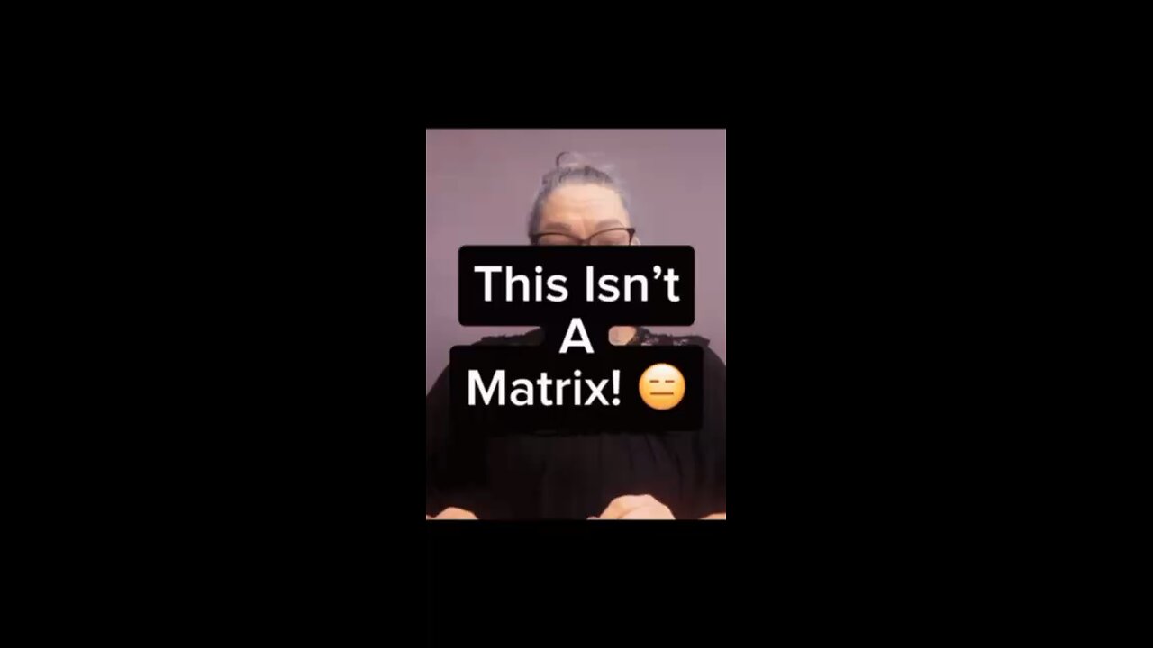 This Isn’t A Matrix 😂