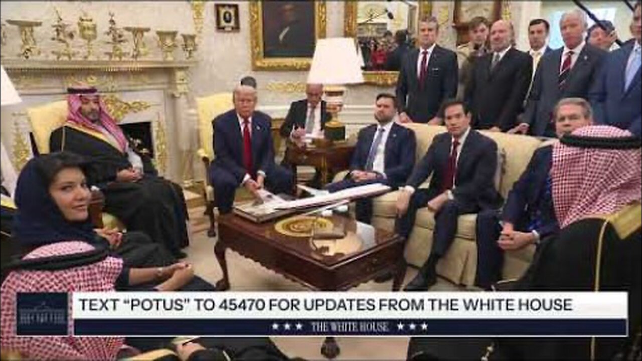 Trump Participates in a Bilateral Meeting with the Crown Prince of Saudi Arabia