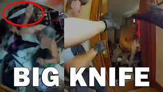 Knifeman Rushes And Lunges At Officers Before Being Fatally Shot On Video! LEO Round Table S10E166