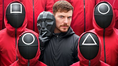 $456,000 Squid Game in Real Life//Mr Beast//MAKE SURE YOU WATCH UNTIL GLASS BRIDGE IT'S INSANE!