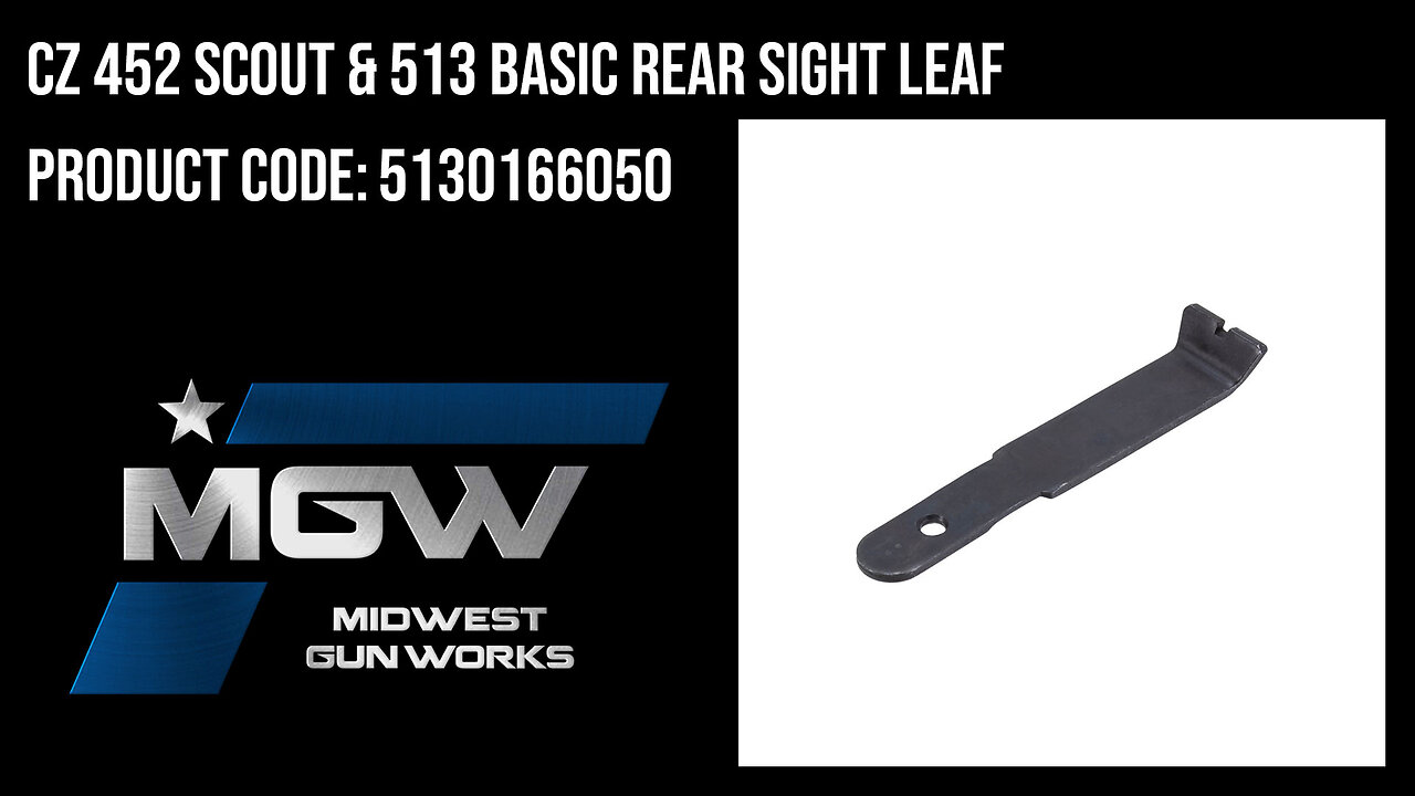 CZ 452 Scout & 513 Basic Rear Sight Leaf - 5130166050