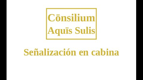 Señalización en cabina (Español)