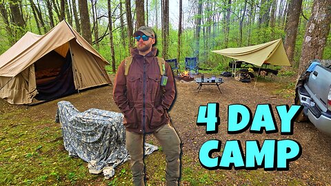 Multi day Truck Camping With My Girlfriend, Rain, Hiking, & Lots Of Camp Cooking!