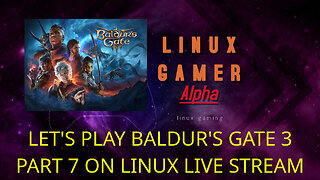 LET'S PLAY BALDUR'S GATE 3 PART 7 ON LINUX LIVE STREAM