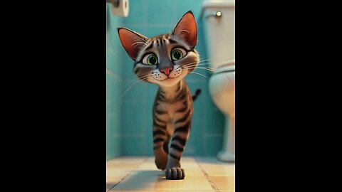 FUNNY CAT TABBY AND THE TOILET PAPER DISASTER!!!🐱