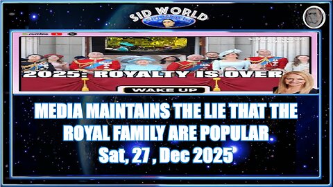 MEDIA MAINTAINS THE LIE THAT THE ROYAL FAMILY ARE POPULAR