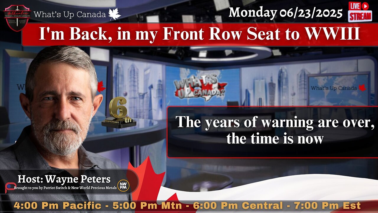 I'm Back, in my Front Row Seat to WWIII