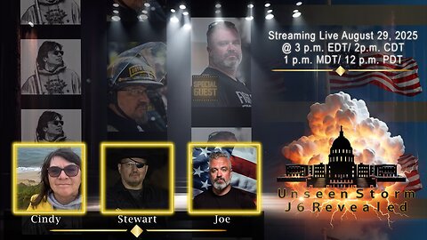 Join Unseen Sorm J6 Revealed 8-29-2025 @ 3 p.m. EDT/ 2 p.m. CDT