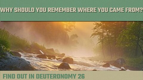 Why Should You Remember Where You Came From?