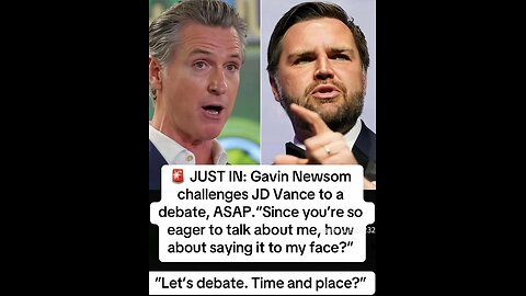THE COMING NEWSOM-JD VANCE DEBATE
