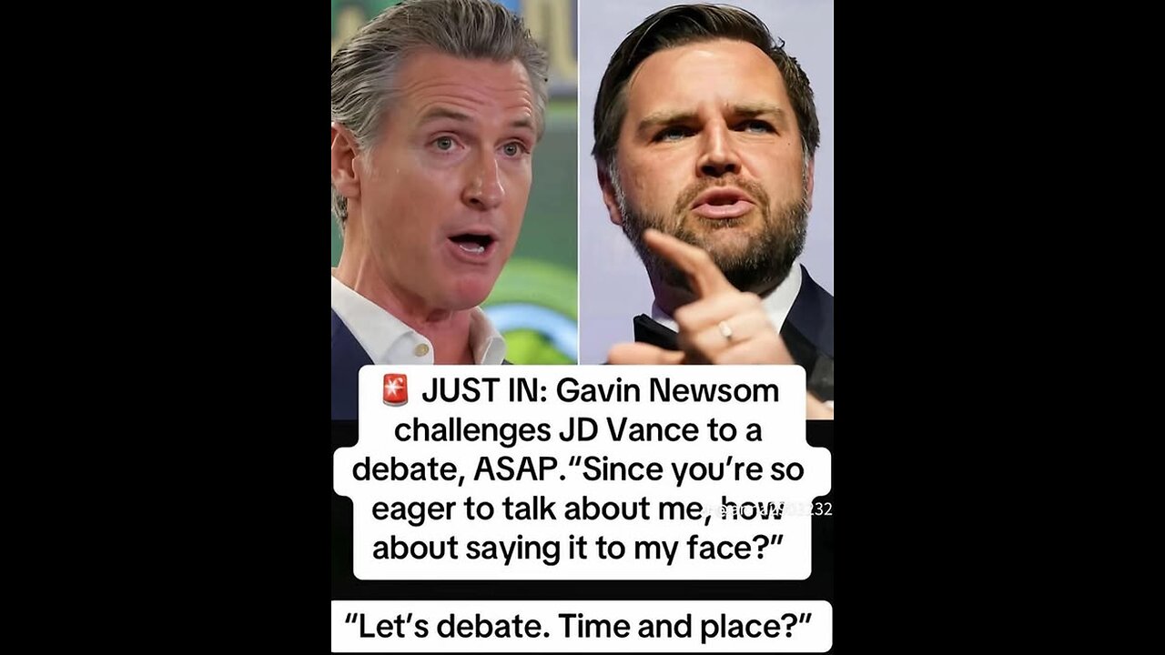 THE COMING NEWSOM-JD VANCE DEBATE