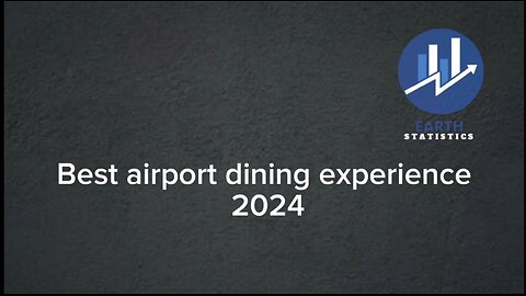 Best airport dining experience 2024...